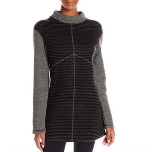 Prana Josette Black and Gray Sweater
